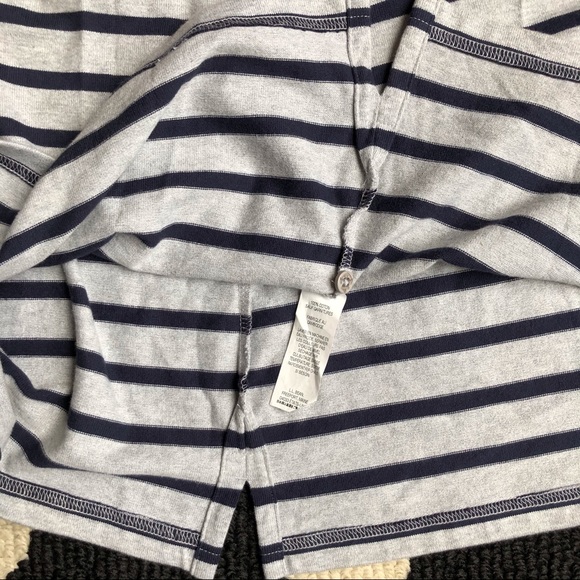Grey and blue stripe Cotton Dress, LLBean, sz LPc - Picture 10 of 10